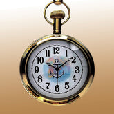 Nautical Brass Pocket Watch/Clock W Working Dial - Collectible Gift